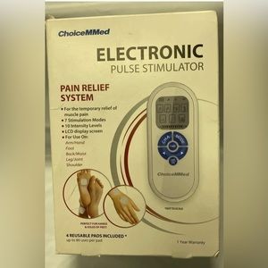 ChoiceMMed MDTS100 Electronic Pulse Stimulator 4Reusable Pads Included